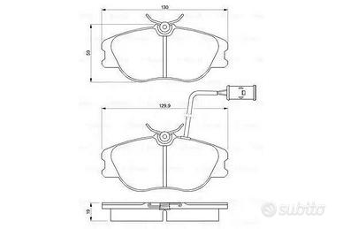 0986424167 Kit pastiglie freno Bosch Anteriore 164