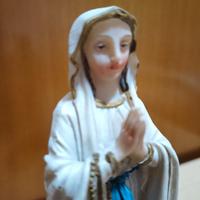 Statuina Madonna di Lourdes Vintage - Con Rose 