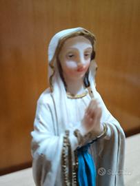 Statuina Madonna di Lourdes Vintage - Con Rose 