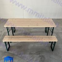 10 Tavoli Pieghevoli per Eventi 160 x 60 cm Profes