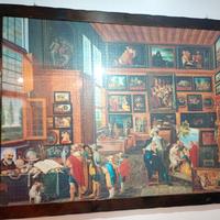 cornice fatta da artigiano con puzzle 