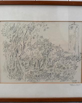 Quadro con disegno Vellani Marchi Mario