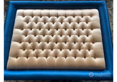 Tavolino Salotto capitonné - raffinata tappezeria