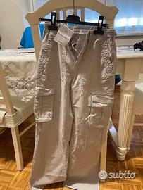 Pantalone donna beige estivo Bershka nuovo