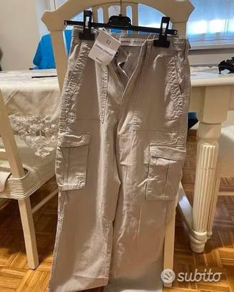 Pantalone donna beige estivo Bershka nuovo