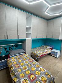 Cameretta doppia per bambini/ragazzi completa