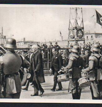 FOTO TEDESCA VISITA HINDENBURG PROPAGANDA NSDAP WW