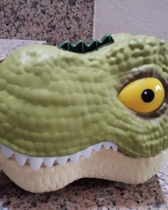 valigetta dinosauro con dinosauro da costruire
