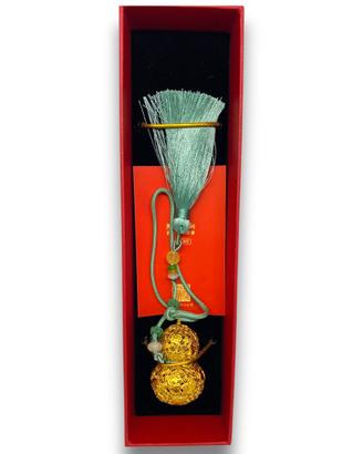 Ciondolo Zucca "Hulu" in bronzo dorato "