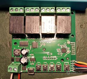 Modulo relè Smart Switch WiFi a 4 canali.