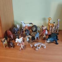 vari  giochi di animali di gomma dura 