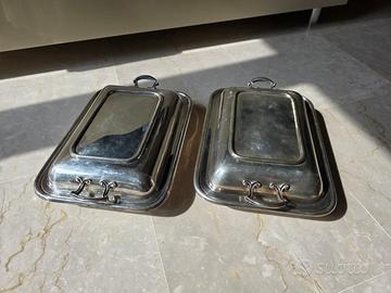 Set di due vassoi da portata