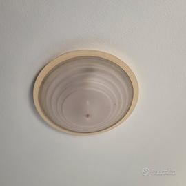 lampadario / plafoniera in vetro lavorato