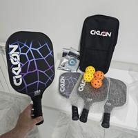 4 Racchette Pickleball in fibra di vetro con sfere