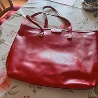 borsa rossa coccinelle pelle