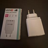 caricabatterie triplo Usb-c + 2xUsb-a