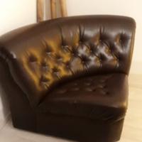 Poltrona angolare vera pelle