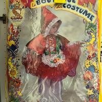 Costume di carnevale di cappuccetto rosso 3-4 anni