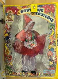 Costume di carnevale di cappuccetto rosso 3-4 anni