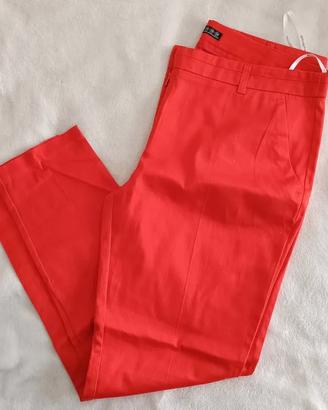 Pantalone donna dritto. Corallo. Marca Atmosphere.