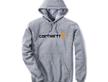 FELPA CARHARTT SIGNATURE LOGO HEATHER GRIGIO