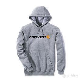 FELPA CARHARTT SIGNATURE LOGO HEATHER GRIGIO