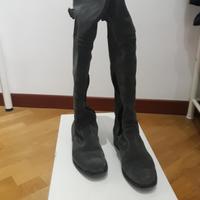 Stivali donna camoscio grigio nr 38