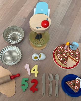 Set gioco Pasticceria-legno, metallo, plastica