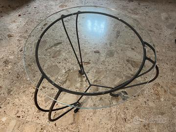 Tavolino Artigianale in Ferro Battuto
