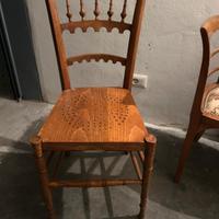 Set 10 Sedie Chiavarine Antiche