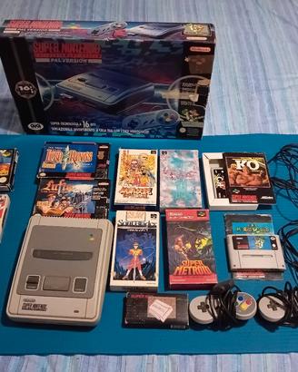 Snes super nintendo e 10 giochi