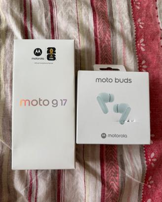 Motorola g17 e cuffie Moto buds