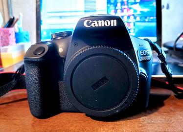 Canon eos 2000d solo corpo