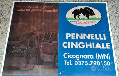 Cartellone pubblicitario PENNELLI CINGHIALE