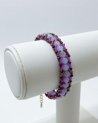 Bracciale handmade Retrò  1800 look gemme agata