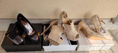 set 3 paia di scarpe nuove 38 e 37