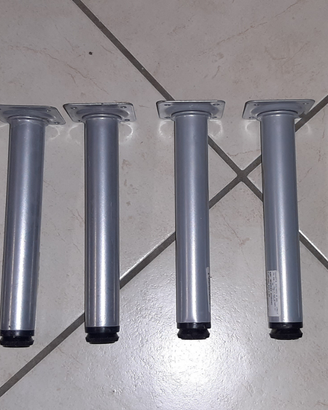 N.8 Gambe in ferro tubolare quasi NUOVE