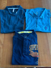 3 polo taglia S Superdry Sun68 Moschino