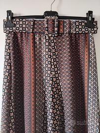 Gonna pantalone stampato