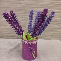 Vaso lavanda in gomma eva