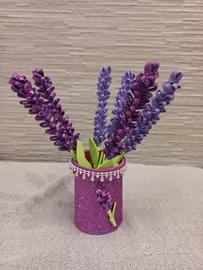 Vaso lavanda in gomma eva