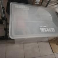 2 samla contenitori in plastica trasparenti 