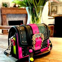 Borsetta in pelle VERSACE dipinta a mano