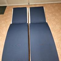 Lettini prendisole in Rattan con cuscini premium