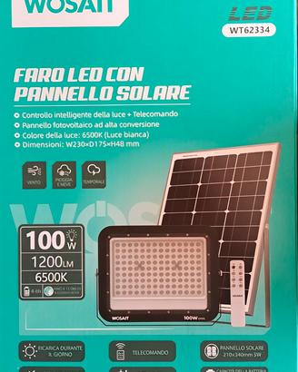 Faro solare a led
