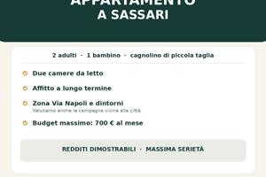 APPARTAMENTO A SASSARI - max 700 euro