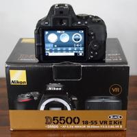 Fotocamera Reflex Nikon d5500 24Mp 2batt sd64Gb