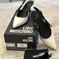 Love Moschino décolleté bianche/nero n. 35