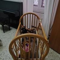 Lettino in legno Foppapedretti con sponde mobili 