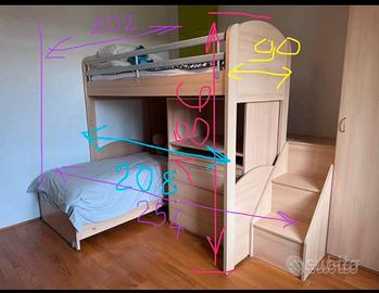 Camera per ragazzi 2 posti letto